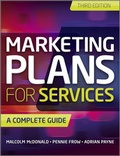 Cover: Marketing Plans for Services - Wiley