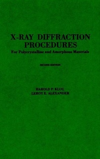 Enlarge image Cover: X-Ray Diffraction Procedures - Wiley