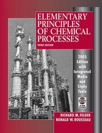 Enlarge image Cover: Elementary Principles of Chemical Processes - Wiley