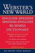 Cover: Webster's New World<sup><small>TM</small></sup> English-Spanish / Spanish-English Business Dictionary - Wiley