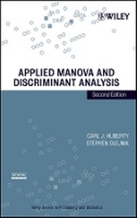 Enlarge image Cover: Applied MANOVA and Discriminant Analysis 2e - Wiley