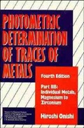 Cover: Photometric Determination of Traces of Metals, Part 2B - Wiley