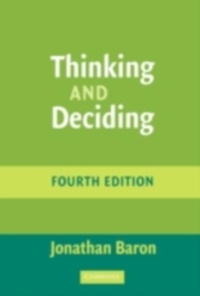 Enlarge image Cover: Thinking and Deciding - Cambridge University Press