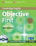 Cover: Objective First Student's Book Pack (Student's Book with Answers with CD-ROM and Class Audio CDs (2)) - Cambridge University Press