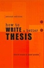 Cover: How to Write a Better Thesis - Melbourne University Press