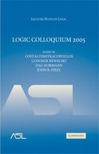 Enlarge image Cover: Logic Colloquium 2005 - Cambridge University Press