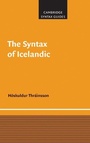 Cover: The Syntax of Icelandic - Cambridge University Press