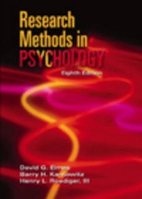 Enlarge image Cover: Research Methods in Psychology - Wadsworth Publishing Co Inc