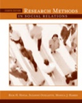 Cover: Res Methods Soc Relation 8e - Wadsworth Publishing Co Inc