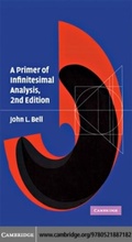 Cover: A Primer of Infinitesimal Analysis - Cambridge University Press