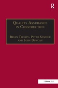 Cover: Quality Assurance in Construction - Gower Publishing Ltd