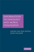 Cover: Information Technology and Moral Philosophy - Cambridge University Press