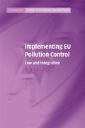 Bild: Implementing EU Pollution Control - Cambridge University Press