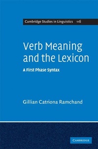 Abbildung von: Verb Meaning and the Lexicon - Cambridge University Press