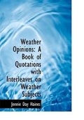 Cover: Weather Opinions - BiblioLife