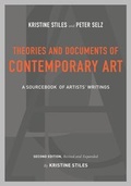 Cover: Theories and Documents of Contemporary Art - University of California Press