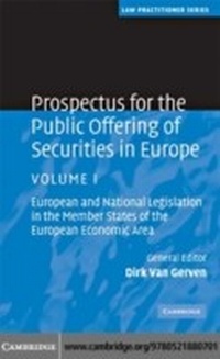 Abbildung von: Prospectus for the Public Offering of Securities in Europe: Volume 1 - Cambridge University Press