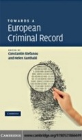 Cover: Towards a European Criminal Record - Cambridge University Press