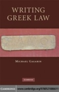 Cover: Writing Greek Law - Cambridge University Press