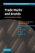 Cover: Trade Marks and Brands - Cambridge University Press