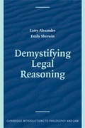 Cover: Demystifying Legal Reasoning - Cambridge University Press