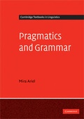Cover: Pragmatics and Grammar - Cambridge University Press