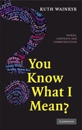 Cover: You Know what I Mean? - Cambridge University Press