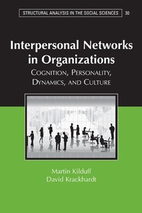 Enlarge image Cover: Interpersonal Networks in Organizations - Cambridge University Press