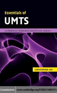 Enlarge image Cover: Essentials of UMTS - Cambridge University Press
