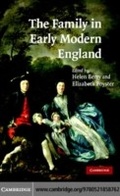 Cover: The Family in Early Modern England - Cambridge University Press