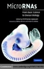 Cover: MicroRNAs - Cambridge University Press
