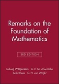 Cover: Remarks on the Foundation of Mathematics - Wiley