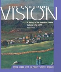 Enlarge image Cover: The Enduring Vision: To 1877 Volume 1 - Houghton Mifflin