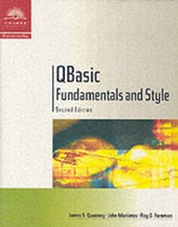 Abbildung von: QBASIC Fundamentals and Style with an Introduction to Microsoft Visual Basic - Course Technology Inc