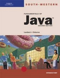 Enlarge image Cover: Fundamentals of Java - Course Technology Inc
