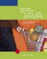 Enlarge image Cover: Object-Oriented Program Development Using "Java" - Course Technology Inc