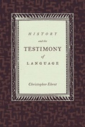 Cover: History and the Testimony of Language - University of California Press