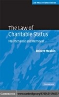 Cover: The Law of Charitable Status - Cambridge University Press