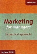 Cover: Marketing for Managers - Juta Legal and Academic Publishers