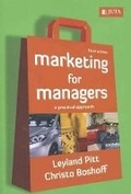 Cover: Marketing for managers - Juta Legal and Academic Publishers