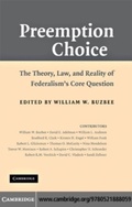 Cover: Preemption Choice - Cambridge University Press