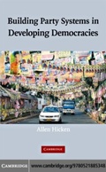 Cover: Building Party Systems in Developing Democracies - Cambridge University Press