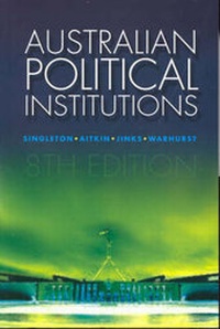 Enlarge image Cover: Australian Political Institutions - Pearson Education Australia
