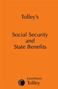 Cover: Tolley's Social Security and State Benefits - Tolley