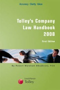 Cover: Tolley's Company Law Handbook - Tolley Publishing
