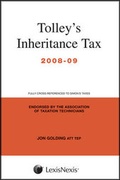 Cover: Tolley's Inheritance Tax 2008-09 - Butterworths Law