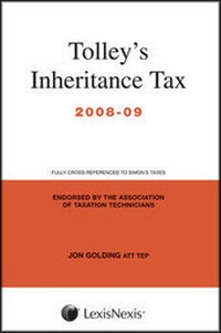Enlarge image Cover: Tolley's Inheritance Tax 2008-09 - Butterworths Law