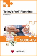 Cover: Tolley's VAT Planning 2008-09 - Butterworths Law