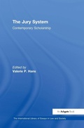 Cover: The Jury System - Routledge