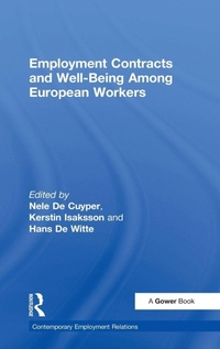 Bild vergrößern Bild: Employment Contracts and Well-Being Among European Workers - Routledge